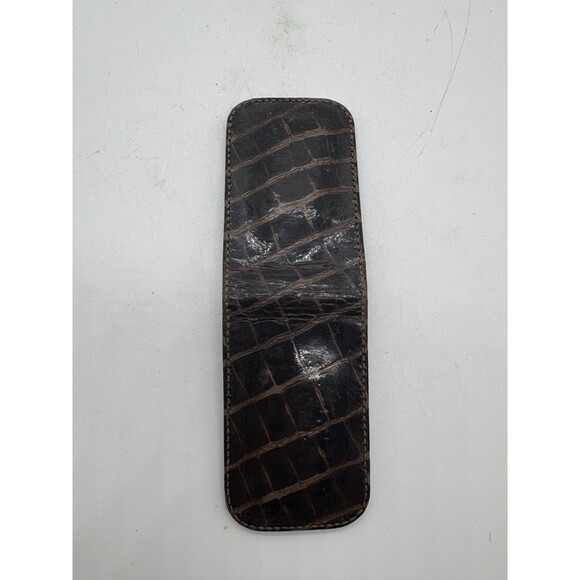 Genuine Alligator Crocodile Leather Golf Ball Marker Holder w/ 2 Markers Onion C - Picture 8 of 8